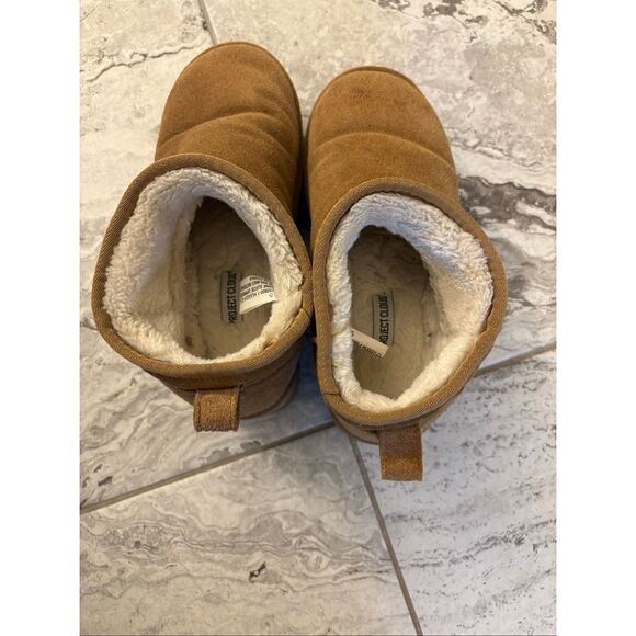 Project Cloud 100% Genuine Suede Leather platform Ankle Boots, Sz 7.5 $75 - Picture 8 of 8